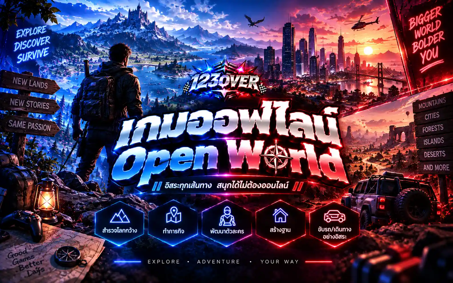 เกมออฟไลน์ Open World